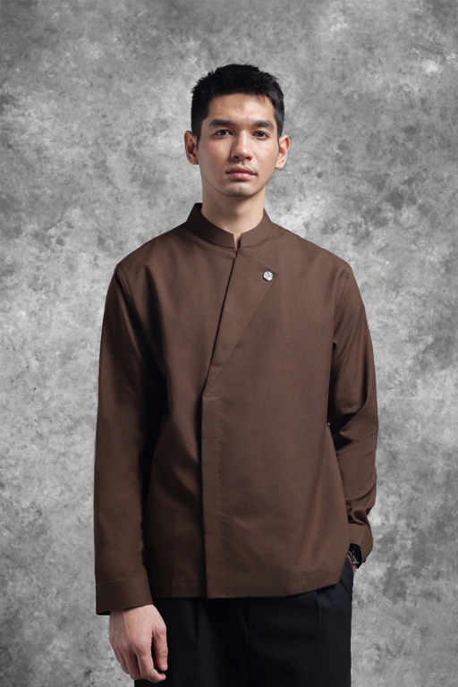 Image of Kemeja Beskap Brajanala Dark Brown