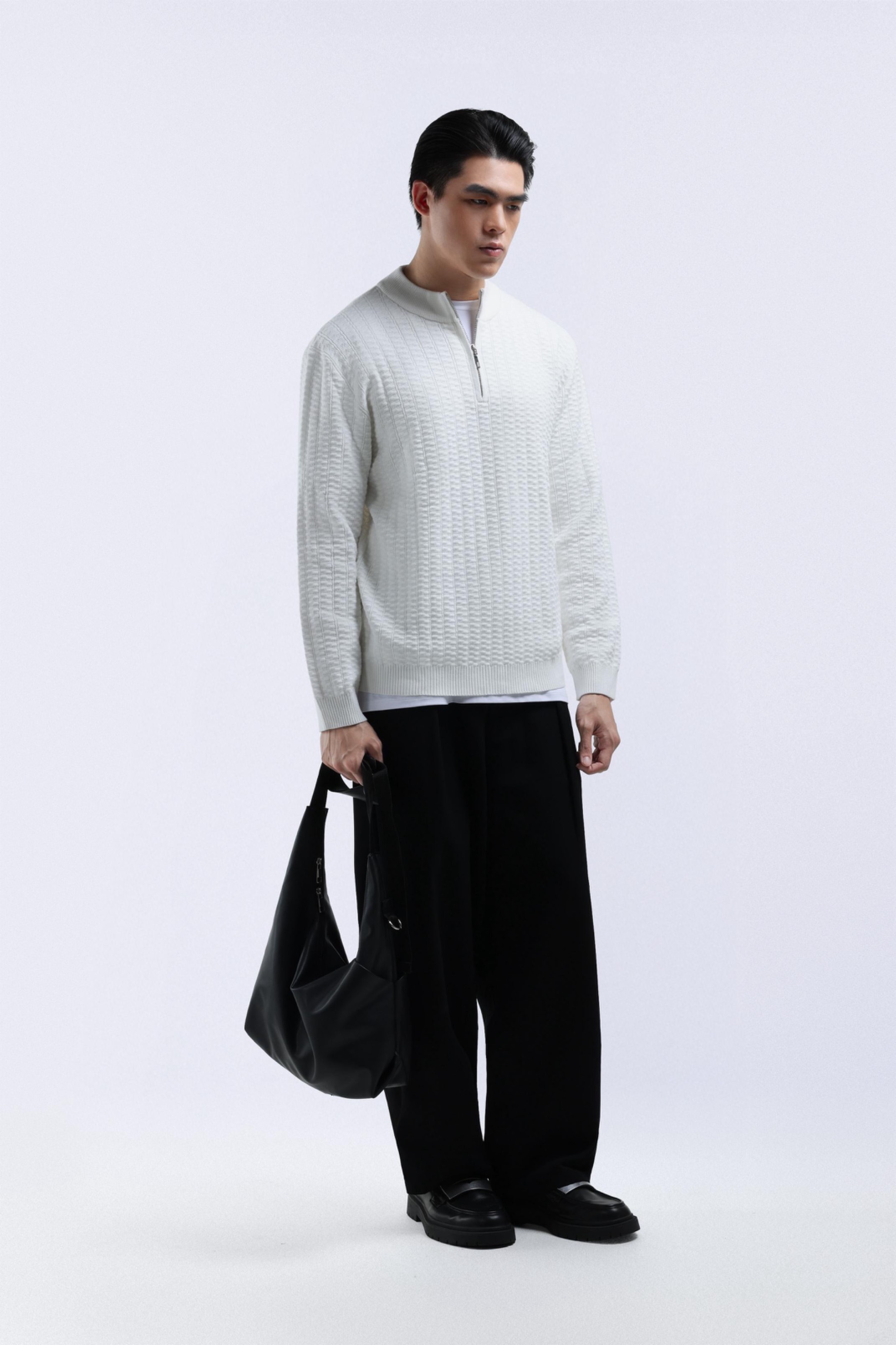 Zipflex Polo Halfzip White