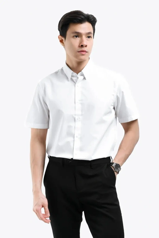 Image of Elgant Short Sleeve Shirt Clean Look