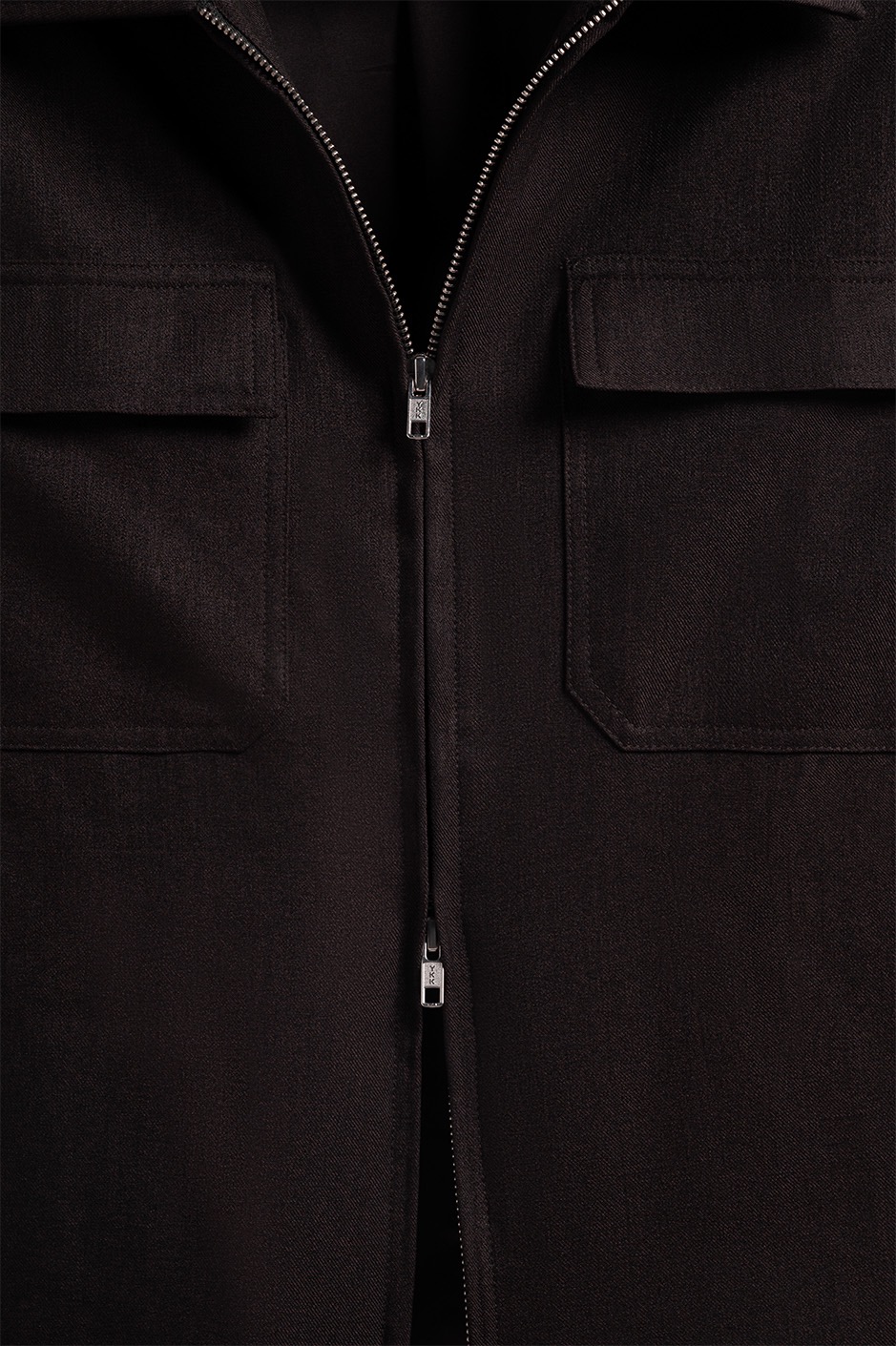 Moorve Boxy Jacket Dark Brown