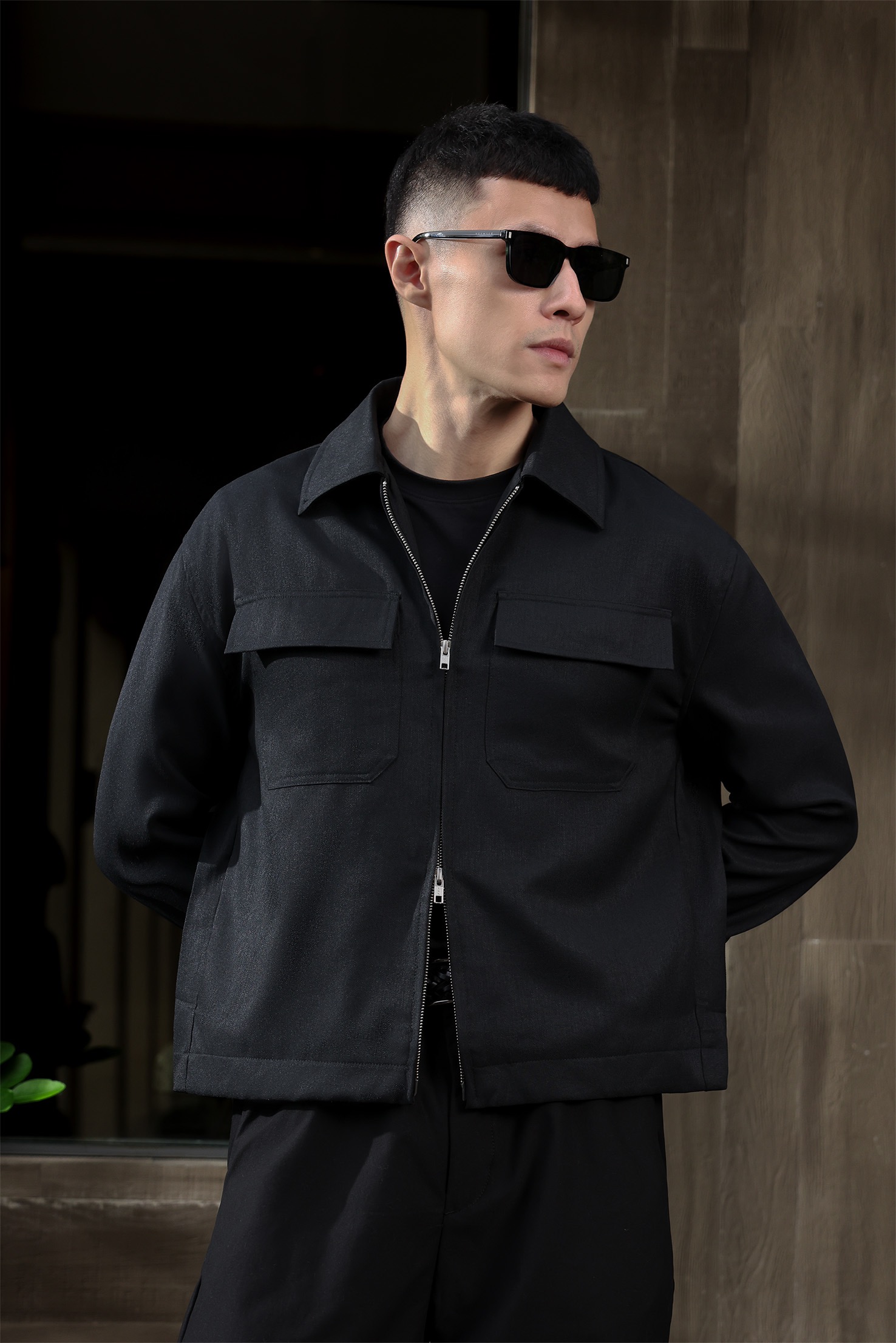 Moorve Boxy Jacket Black