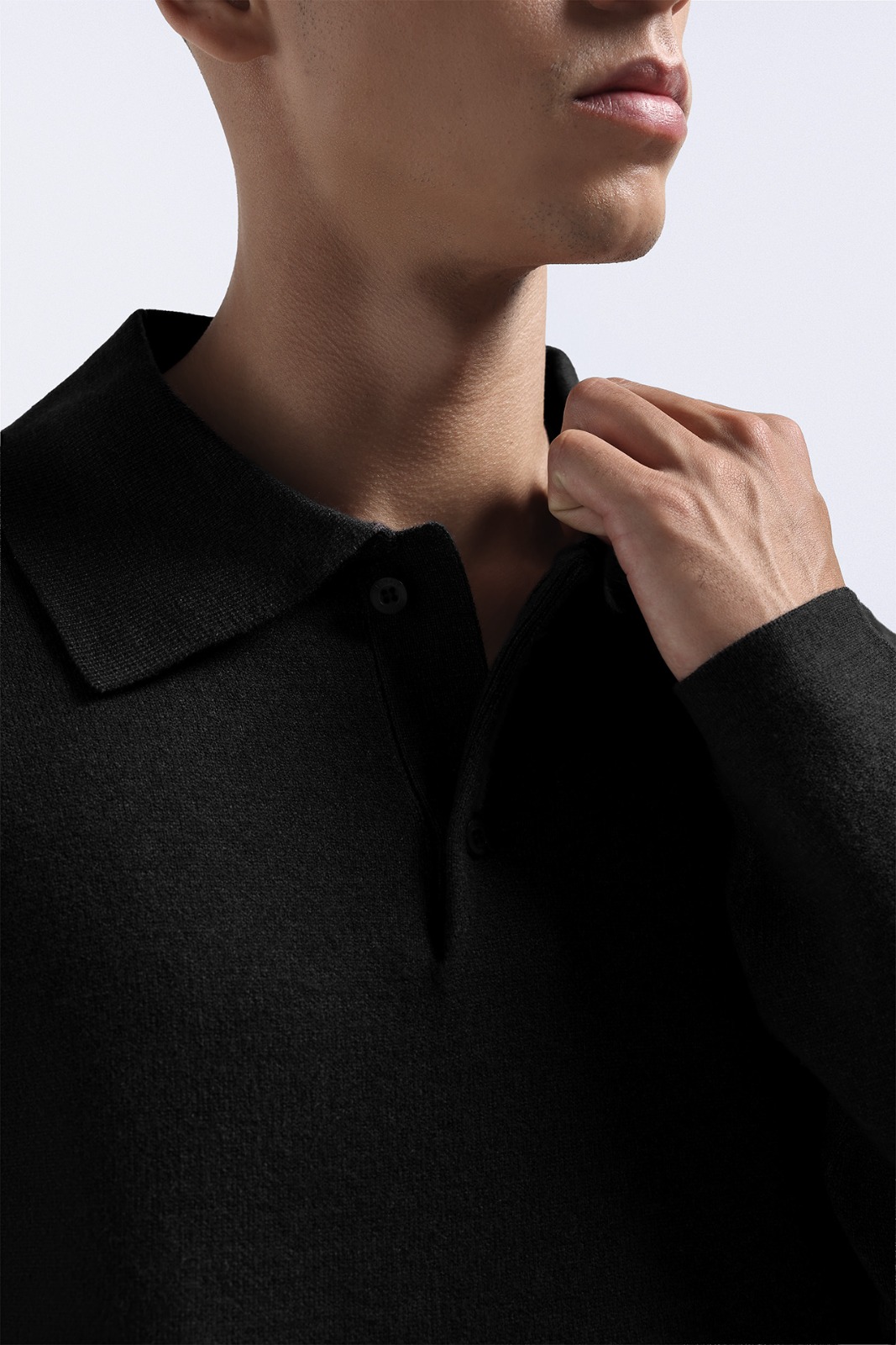 Valen Long Polo Black