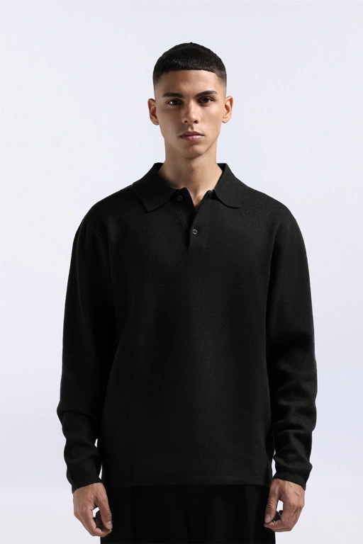 Valen Long Polo Black