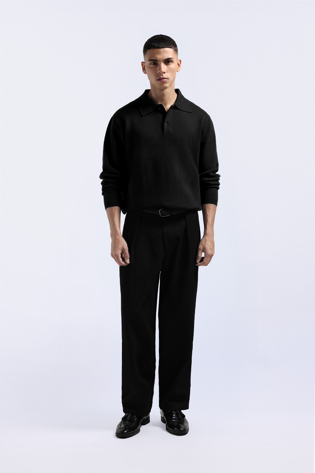 Valen Long Polo Black