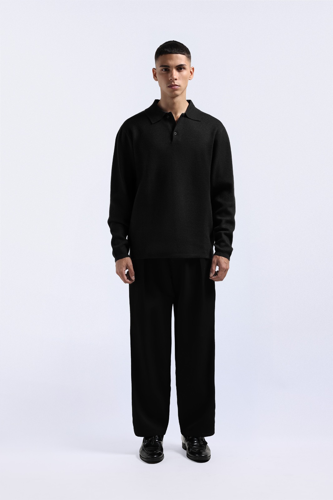 Valen Long Polo Black