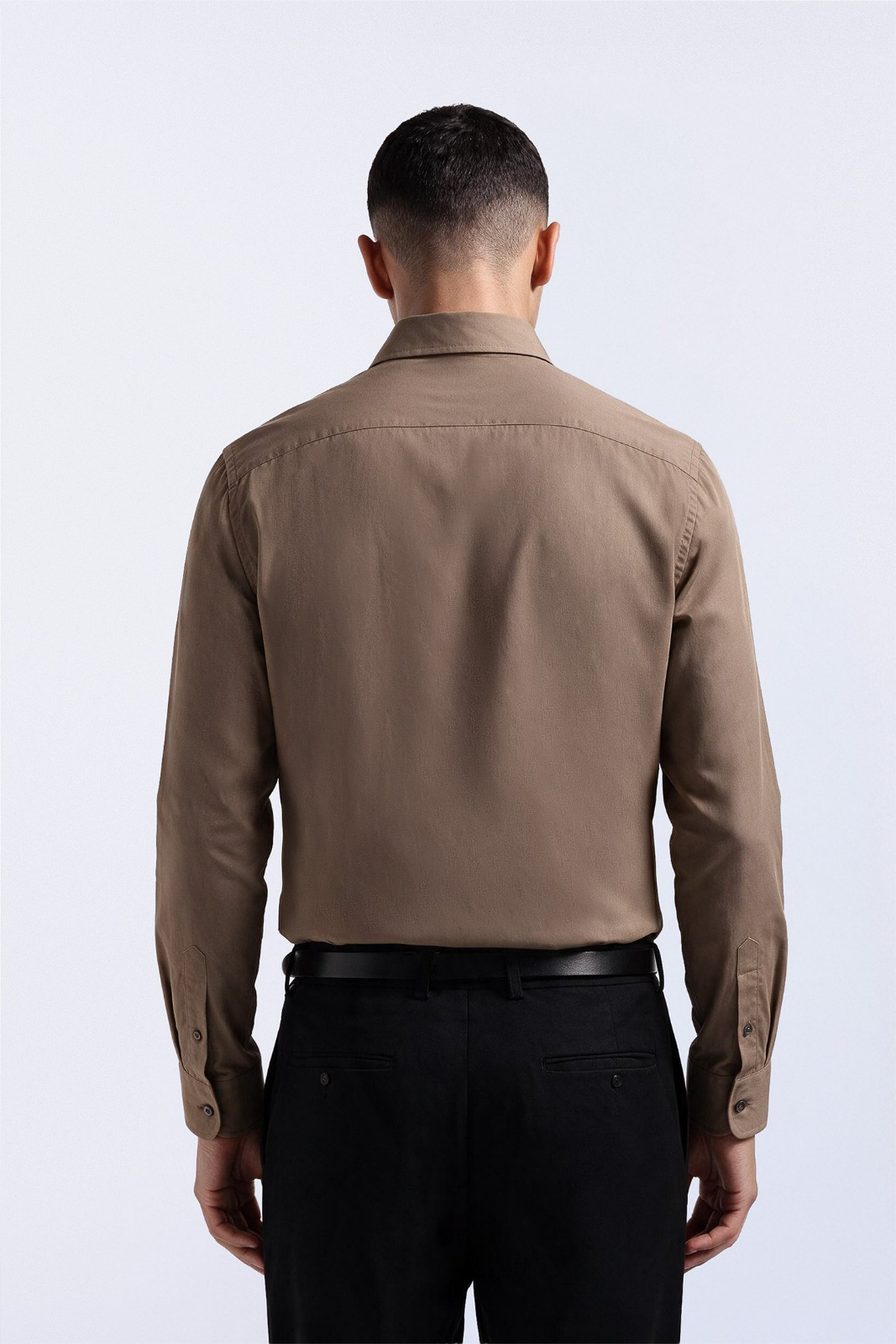 Elgant Basic Shirt Brown