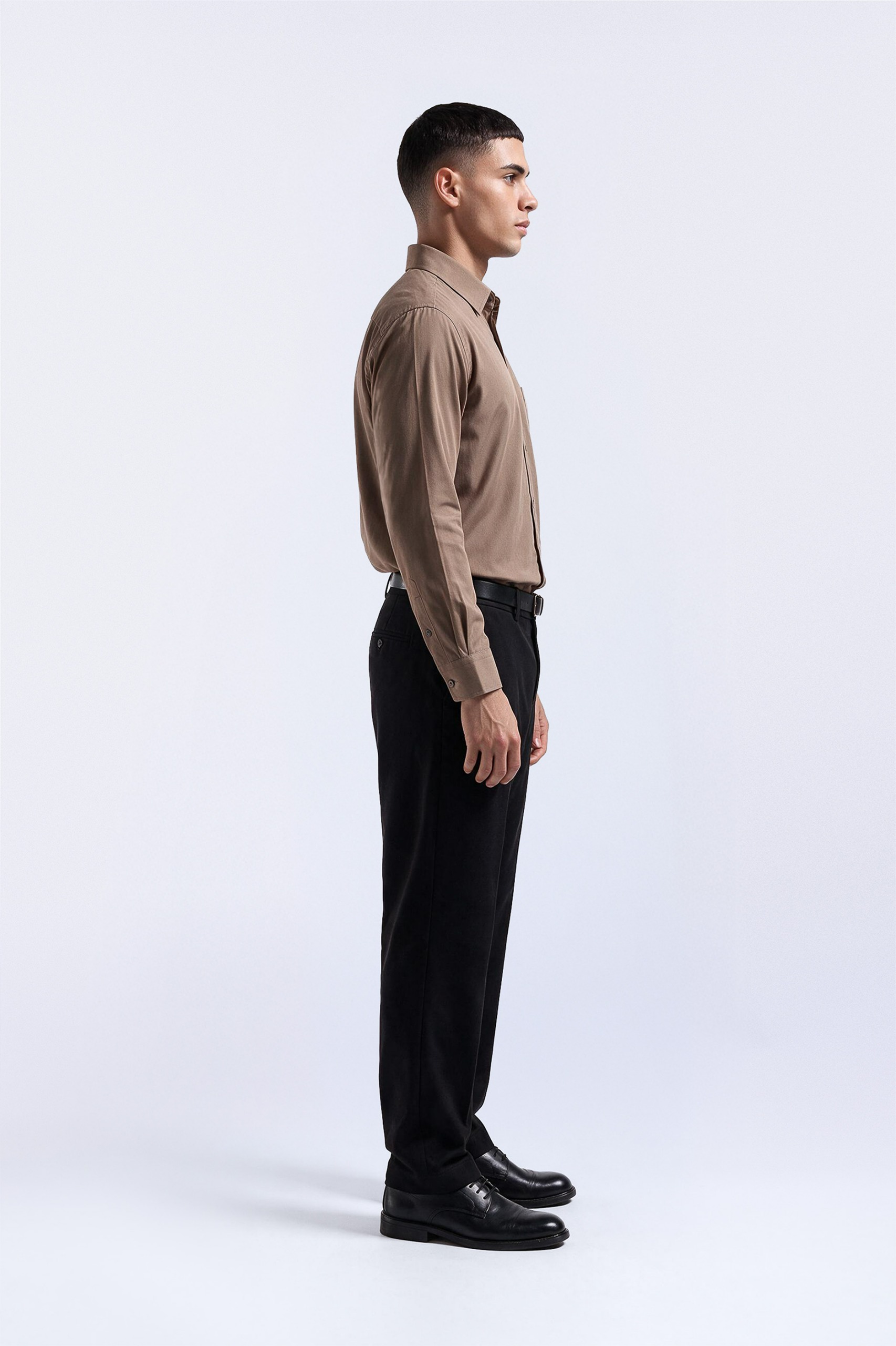 Elgant Basic Shirt Brown