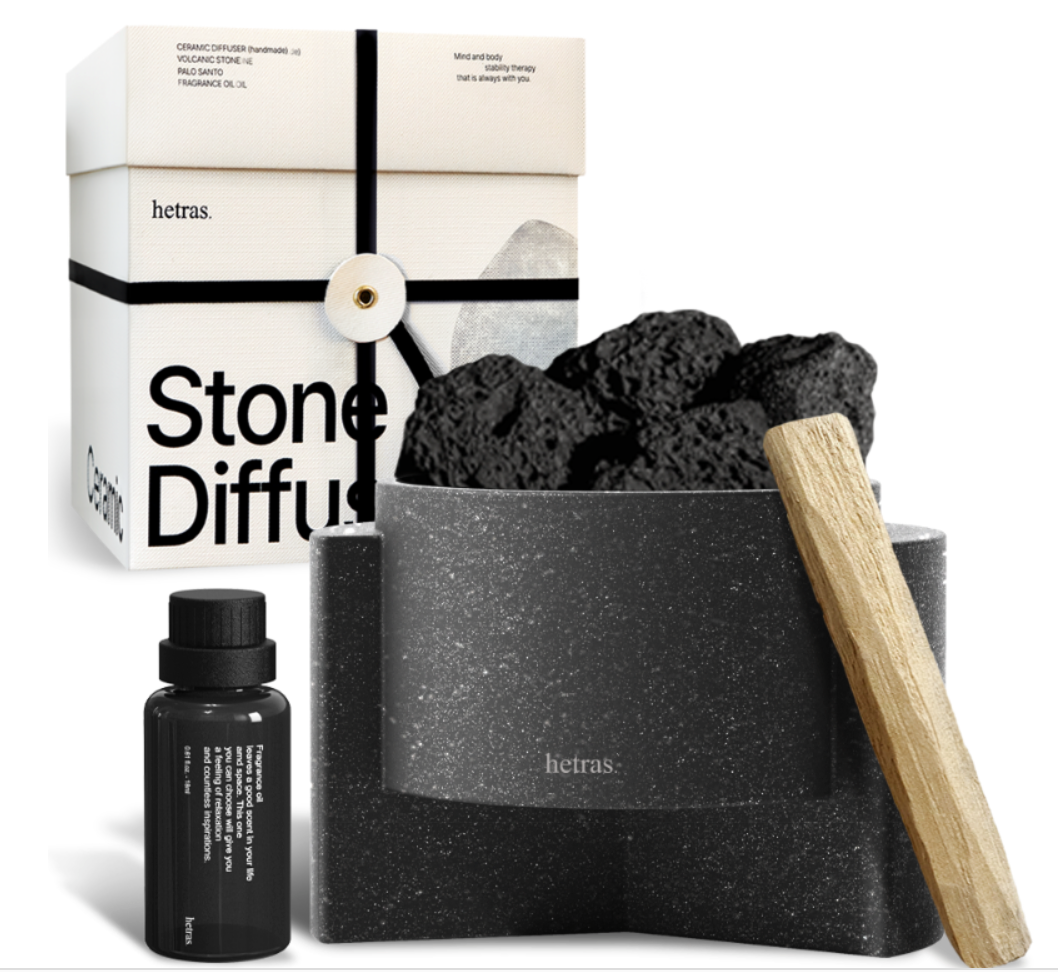 Hetras Rock Diffuser Black