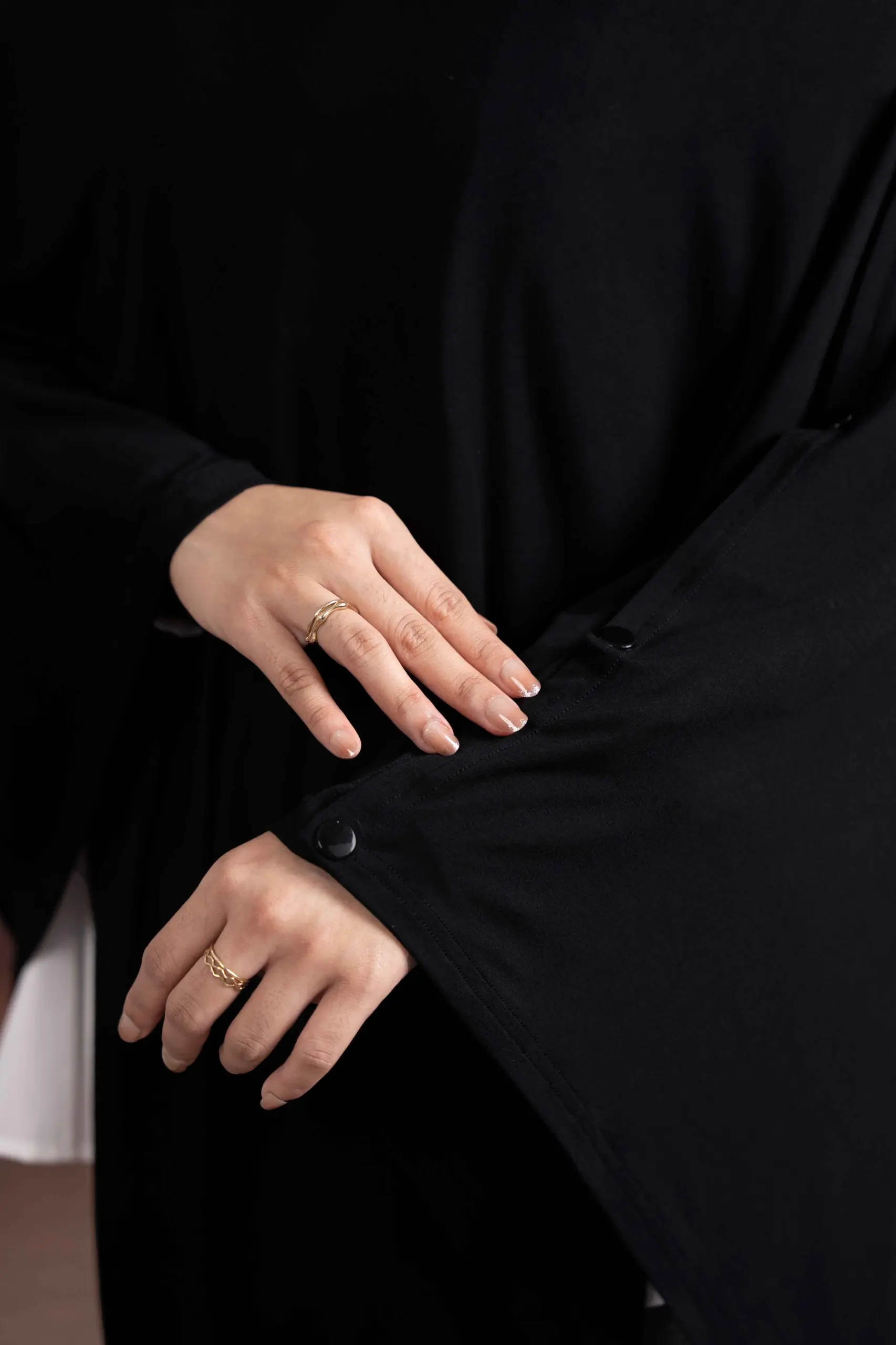 SIMPLY NURSING APRON FULL COVER PURE BLACK