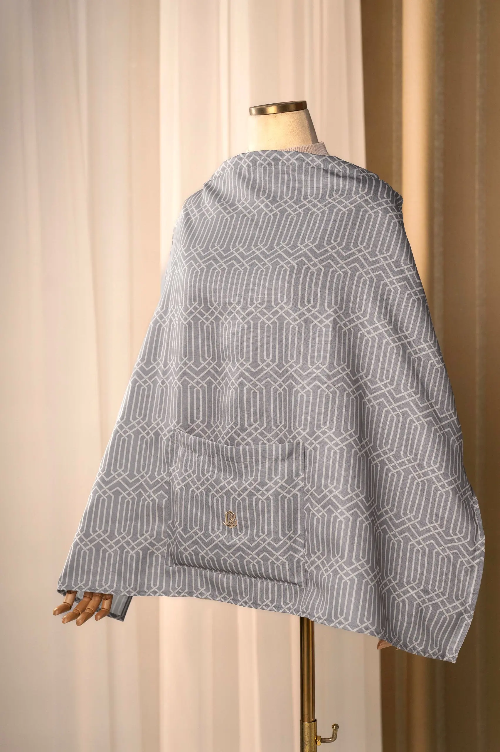 SERENE NURSING APRON GREY