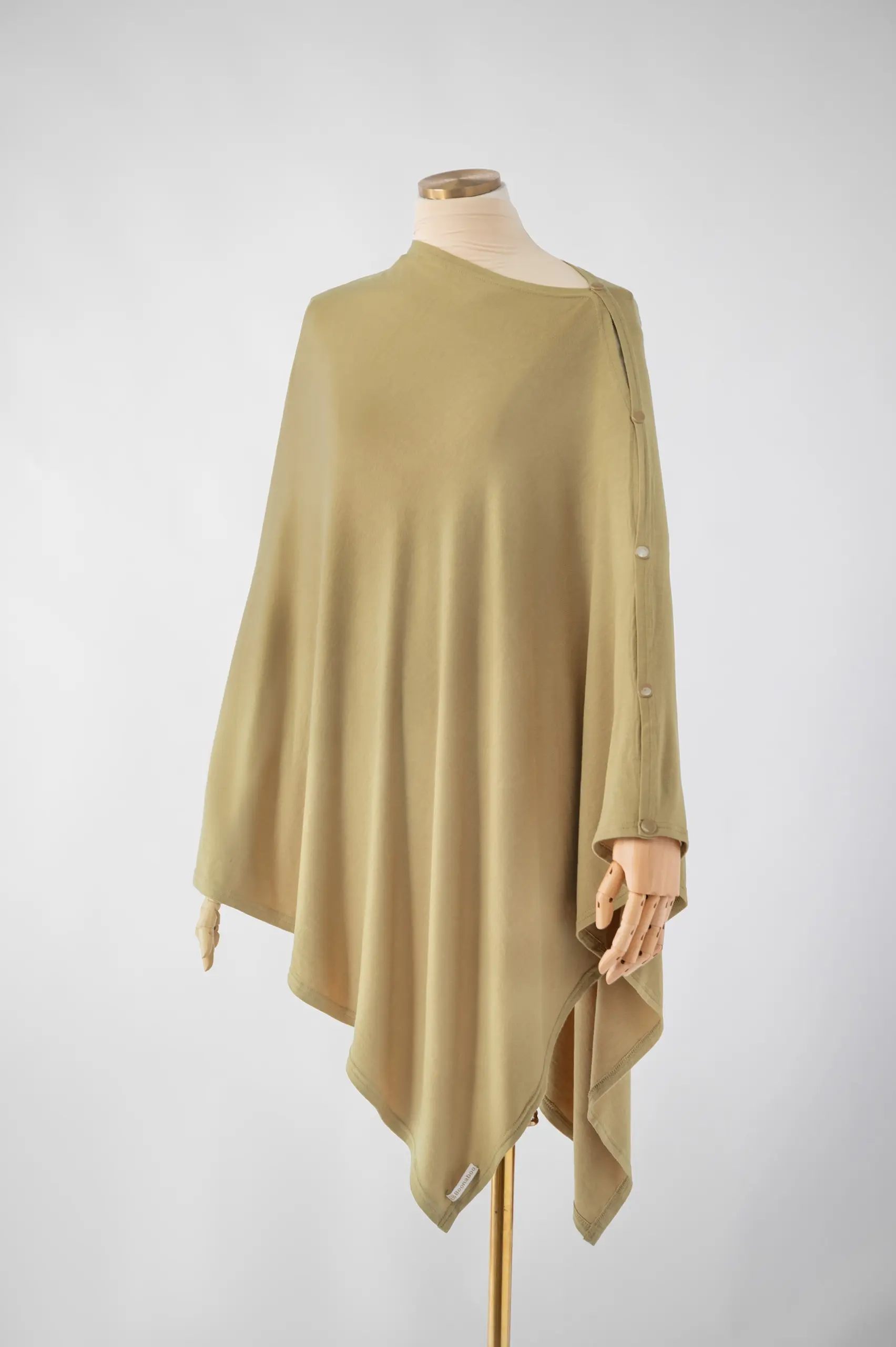 SIMPLY NURSING APRON TENCEL FULL COVER KHAKI