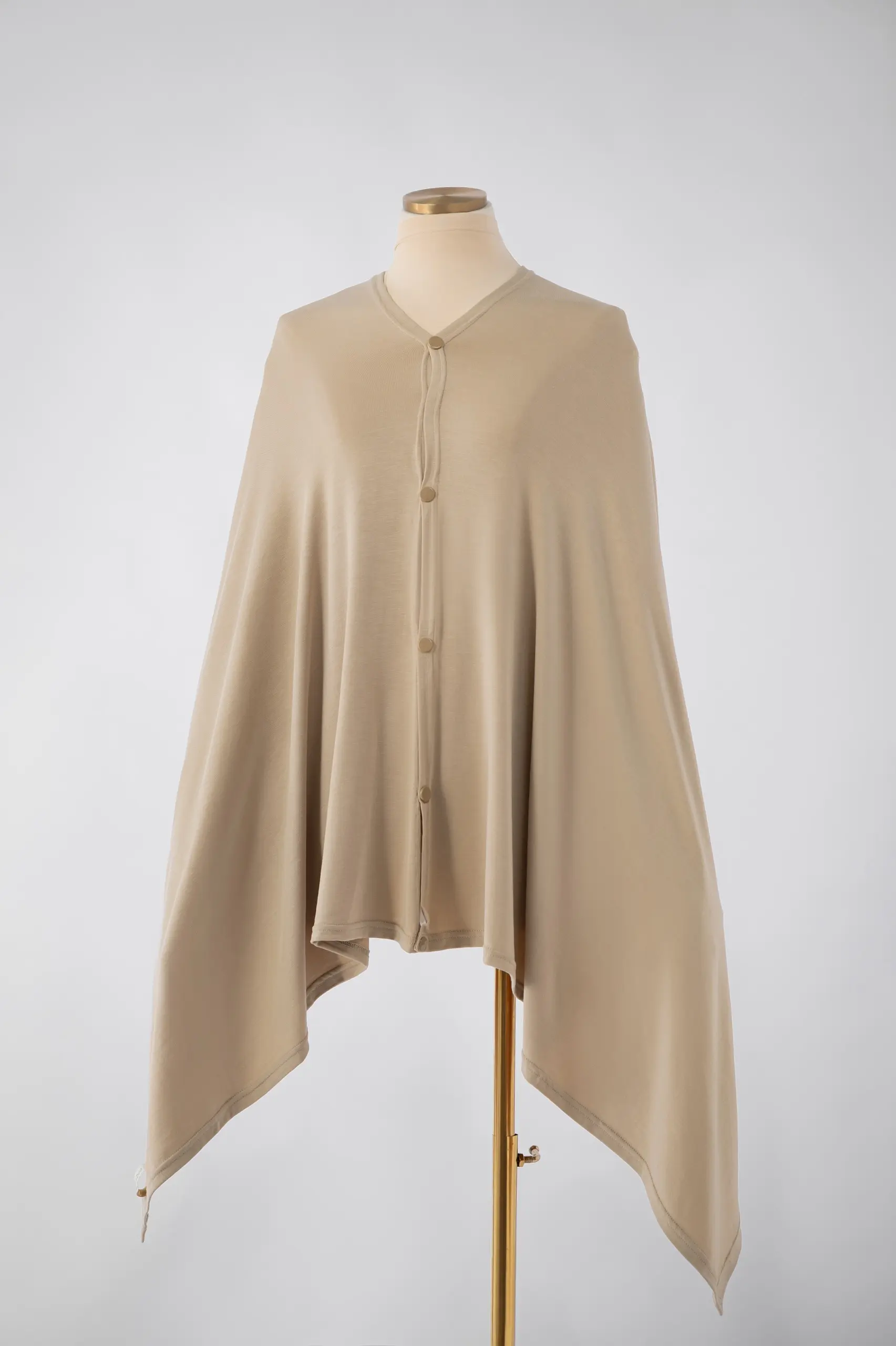 SIMPLY NURSING APRON TENCEL FULL COVER BEIGE