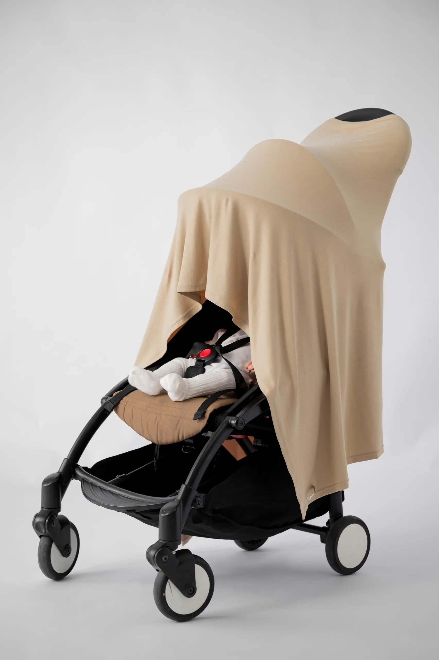 SIMPLY NURSING APRON TENCEL FULL COVER BEIGE