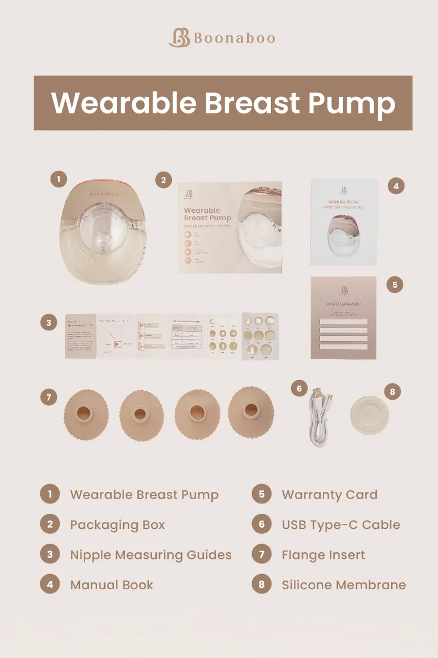 WEARABLE BREASTPUMP SANDSTONE