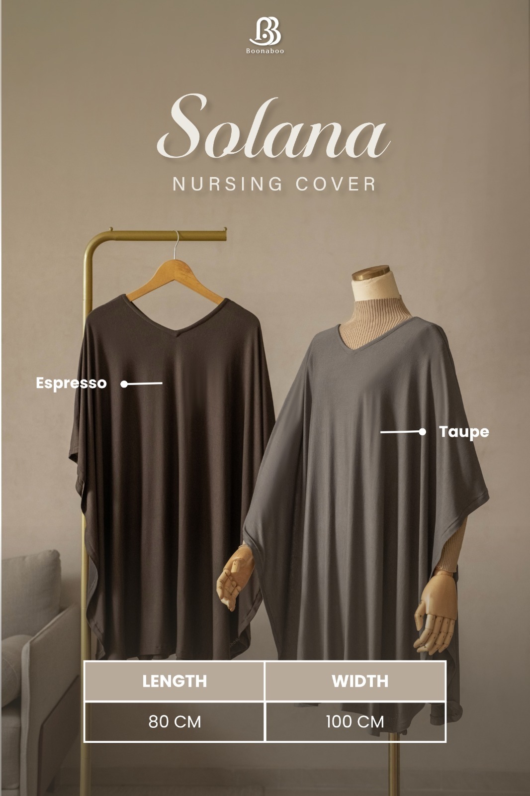 SOLANA NURSING COVER ESPRESSO