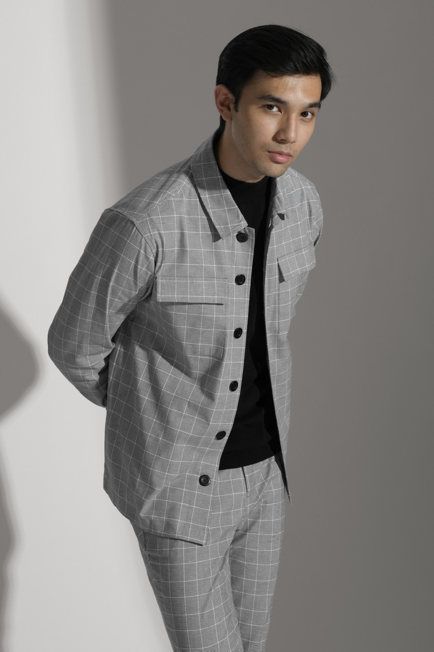 SCOTT TARTAN JACKET GREY