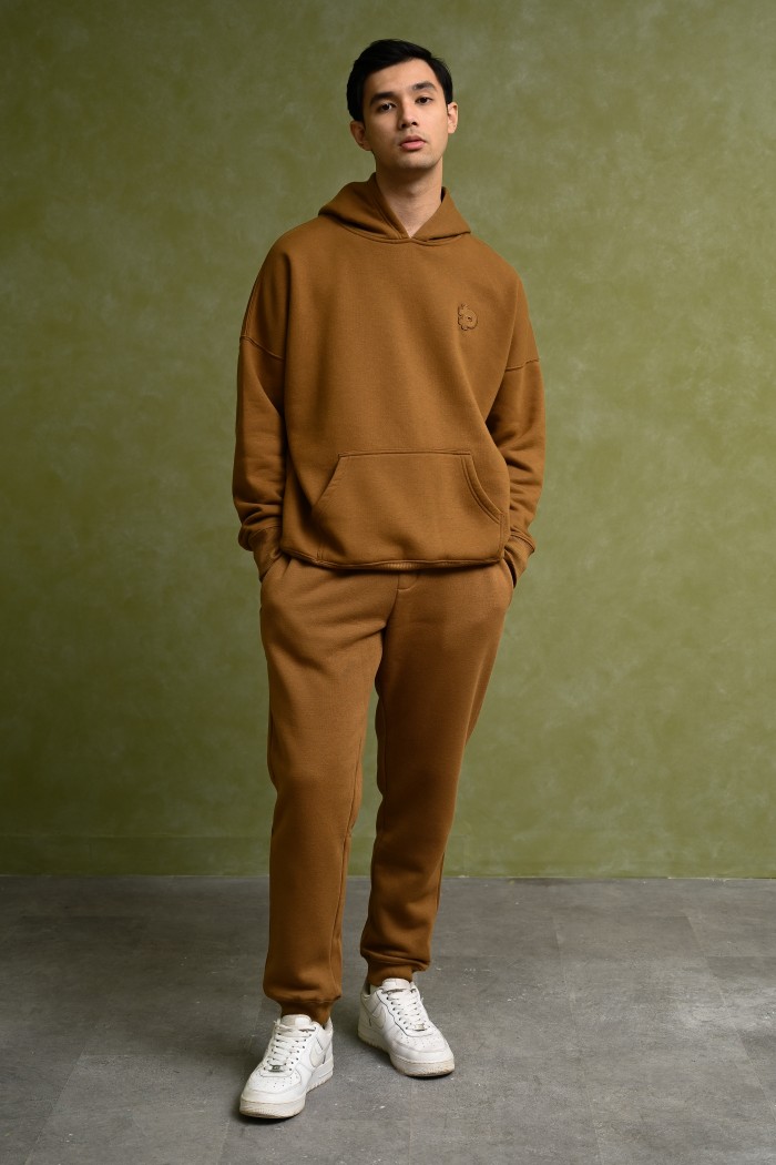 PREPP SIGNATURE JOGGER PANTS BROWN