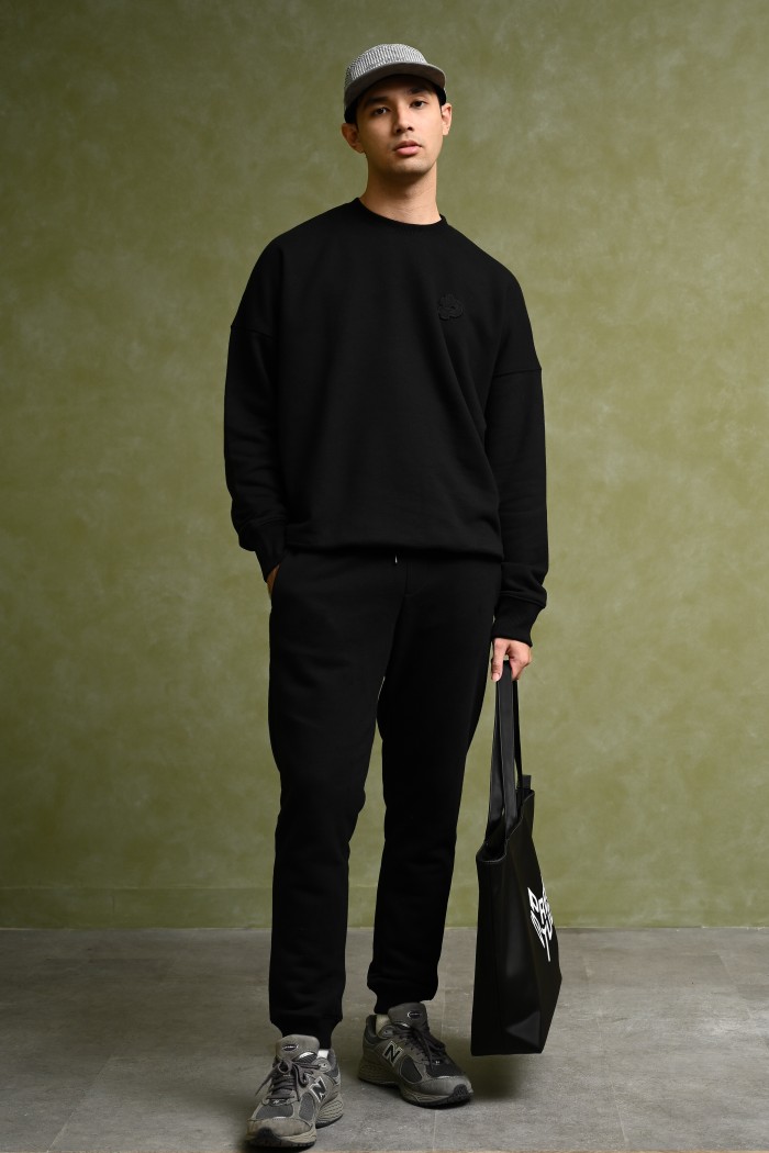 POCK02-PREPP SIGNATURE SWEATSHIRT BLACK