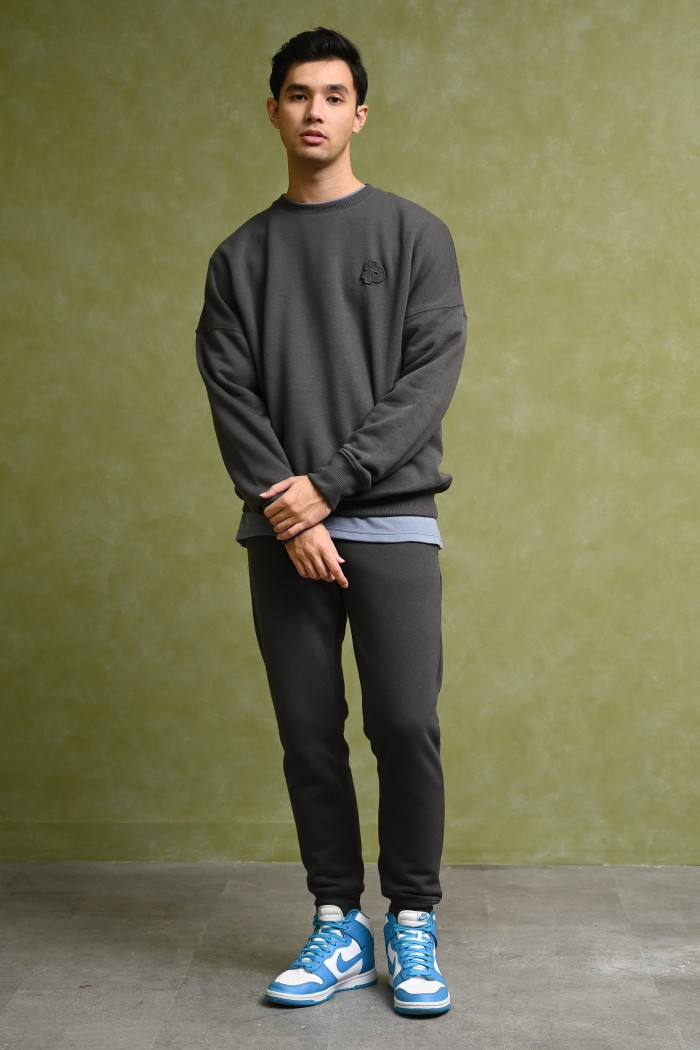 PREPP SIGNATURE JOGGER PANTS CHARCOAL