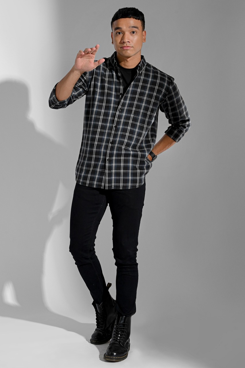 PSBE30-ULTIMATE FLANNEL BLUE BLACK