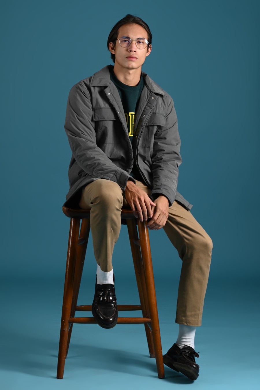 PUFFED JACKET GREY