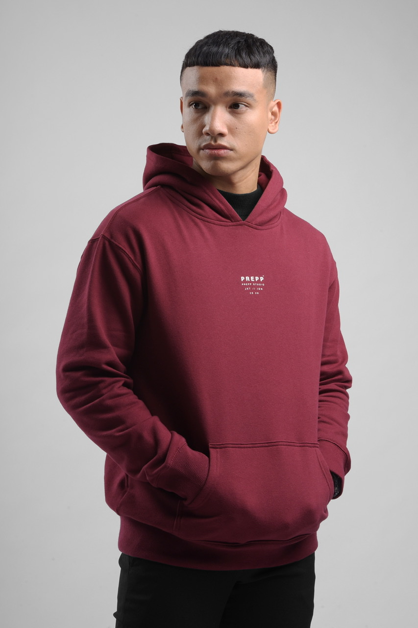 prepp signature hoodie maroon