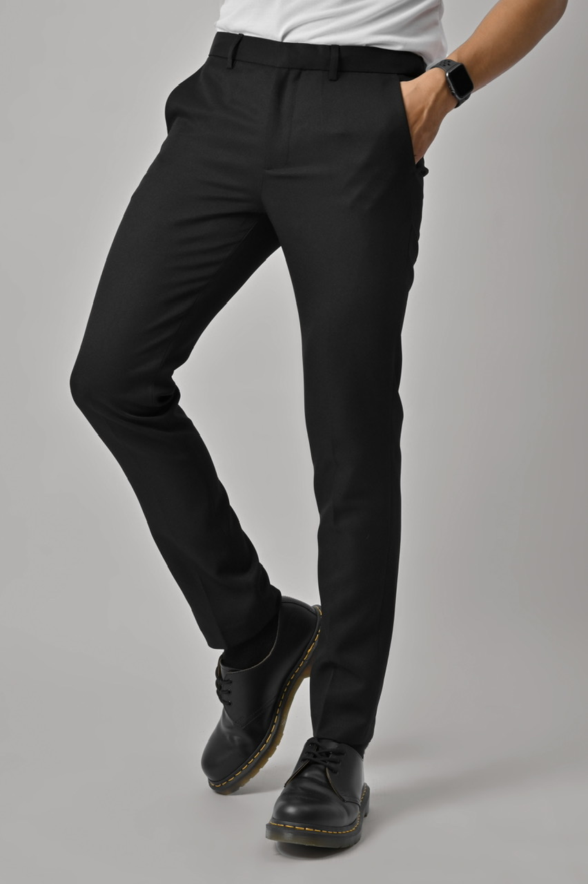 PREPPY PANTS SLIMFIT BLACK