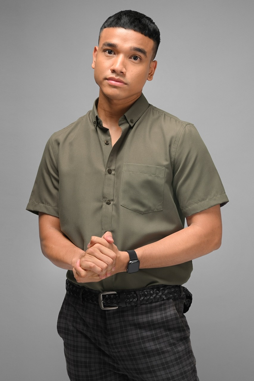 PALTON EXETRE SHORT SLEEVE SHIRT CHARCOAL