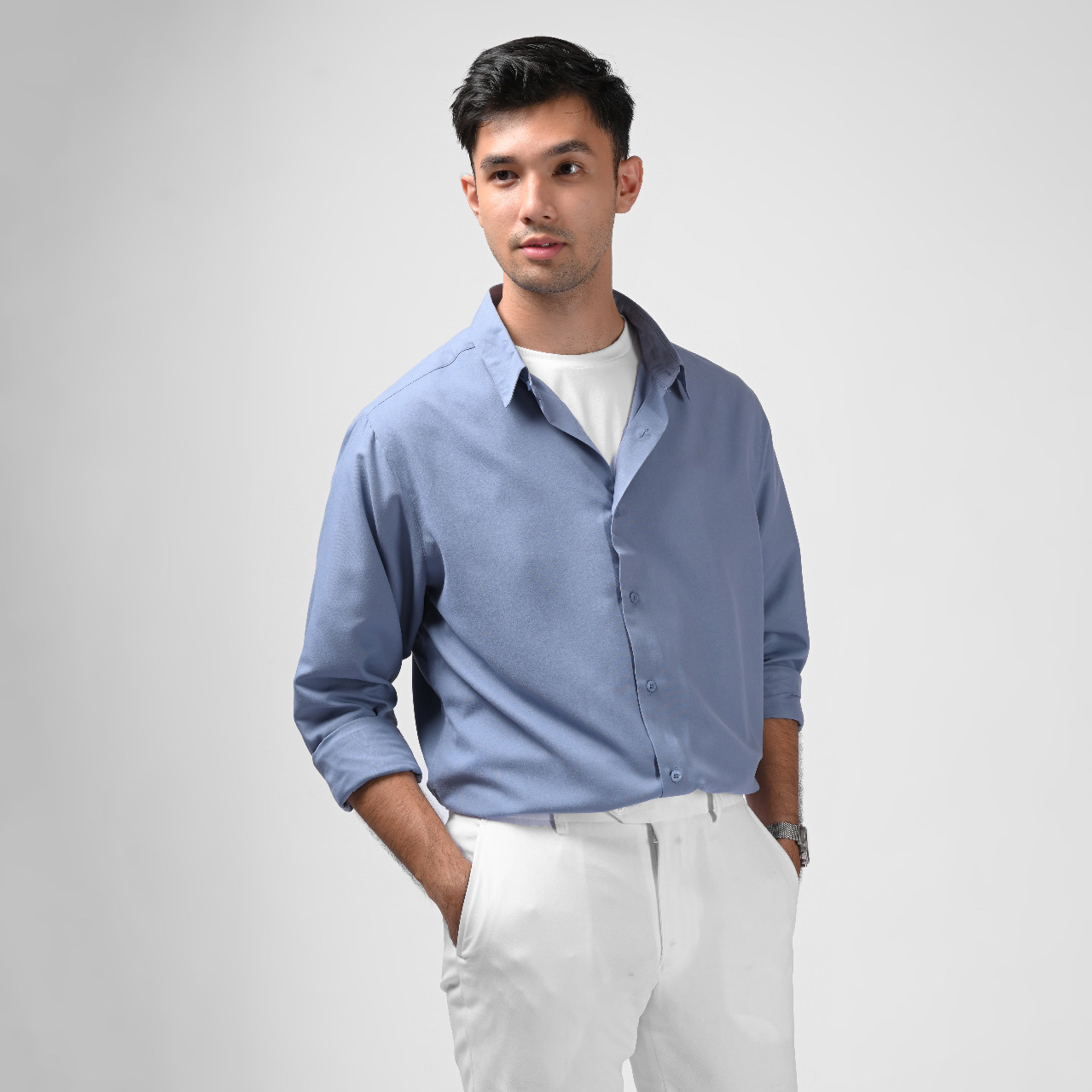 PSBI63-GANGNAM LONG SLEEVE SHIRT FLINSTONE