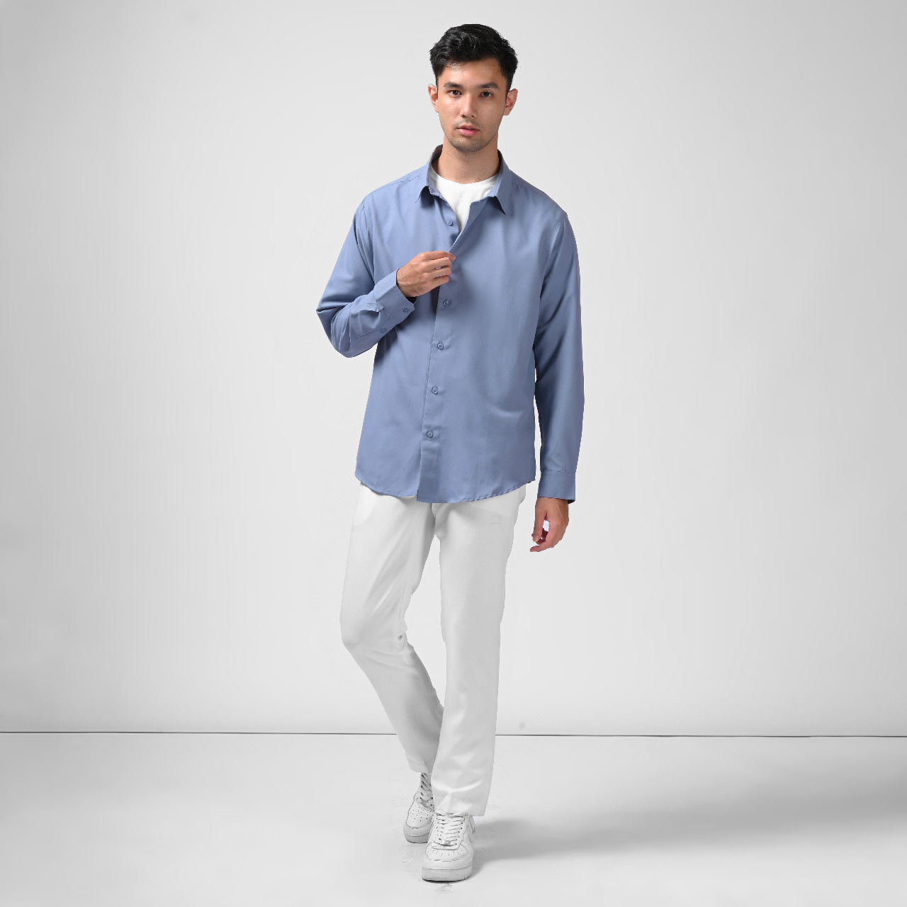 PSBI63-GANGNAM LONG SLEEVE SHIRT FLINSTONE