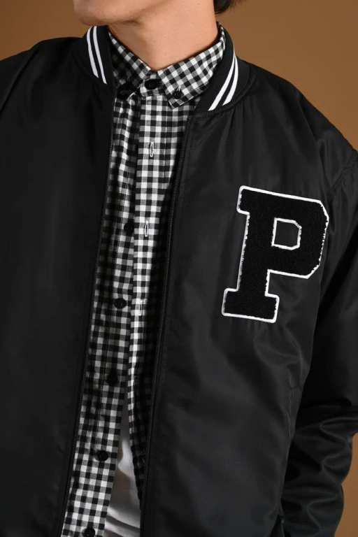 Image of PREPPIES BOMBER JACKET BLACK