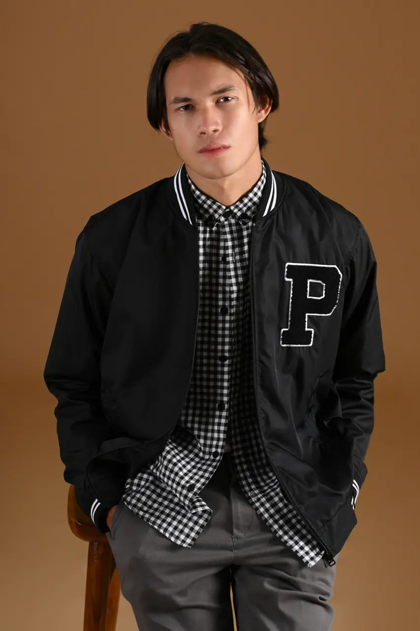 PREPPIES BOMBER JACKET BLACK
