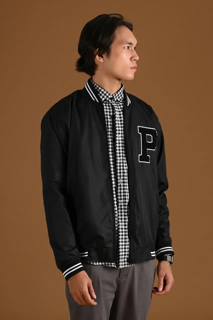 PREPPIES BOMBER JACKET BLACK