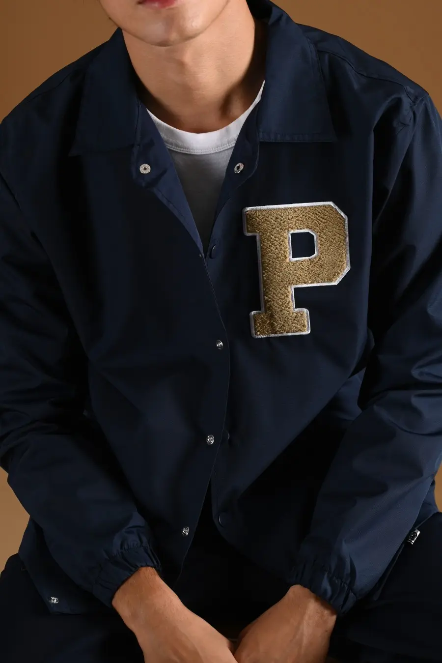 COLLEGIATE COACH JACKET NAVY