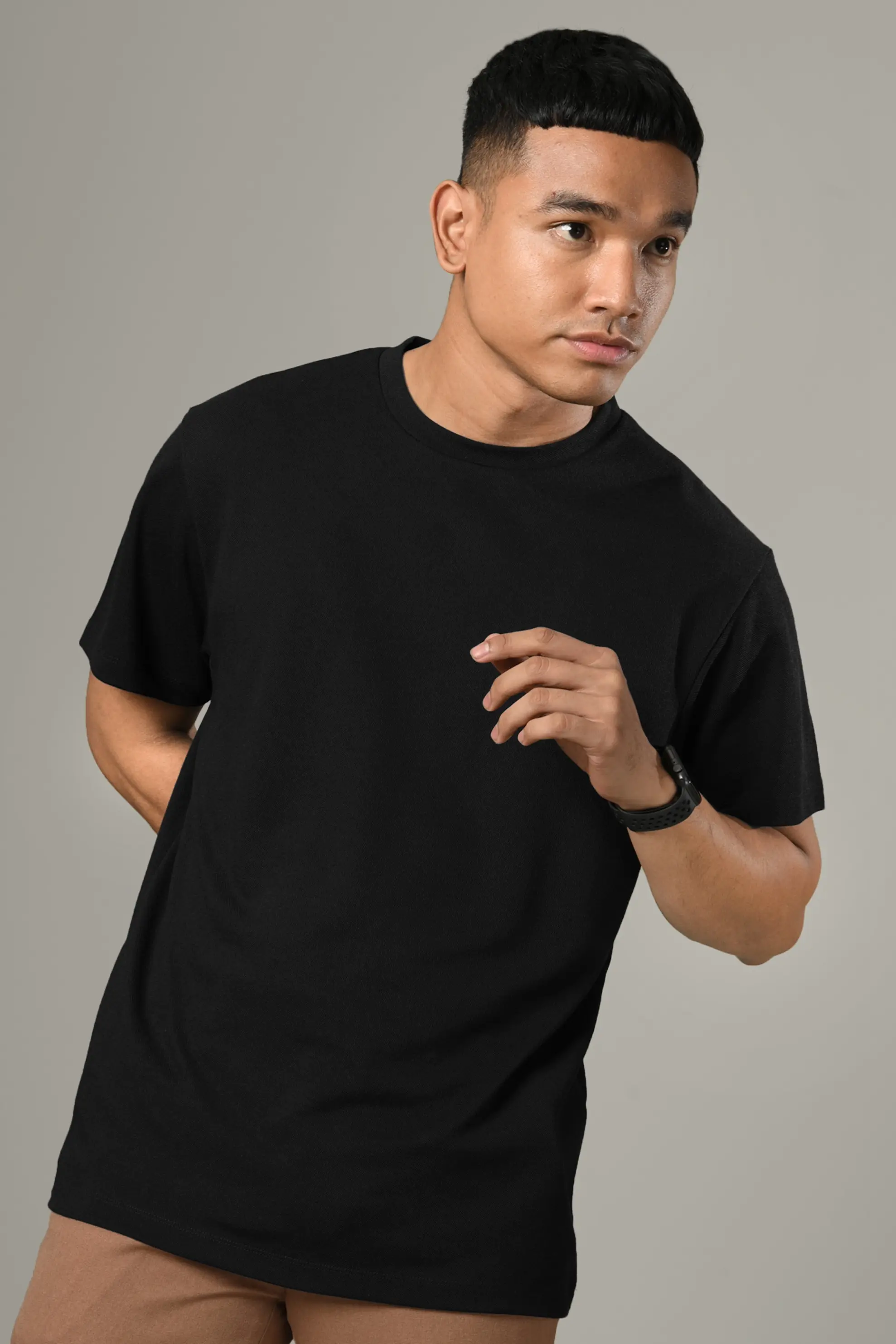 PTBJ02-EAZYDRY BASIC TEES BLACK