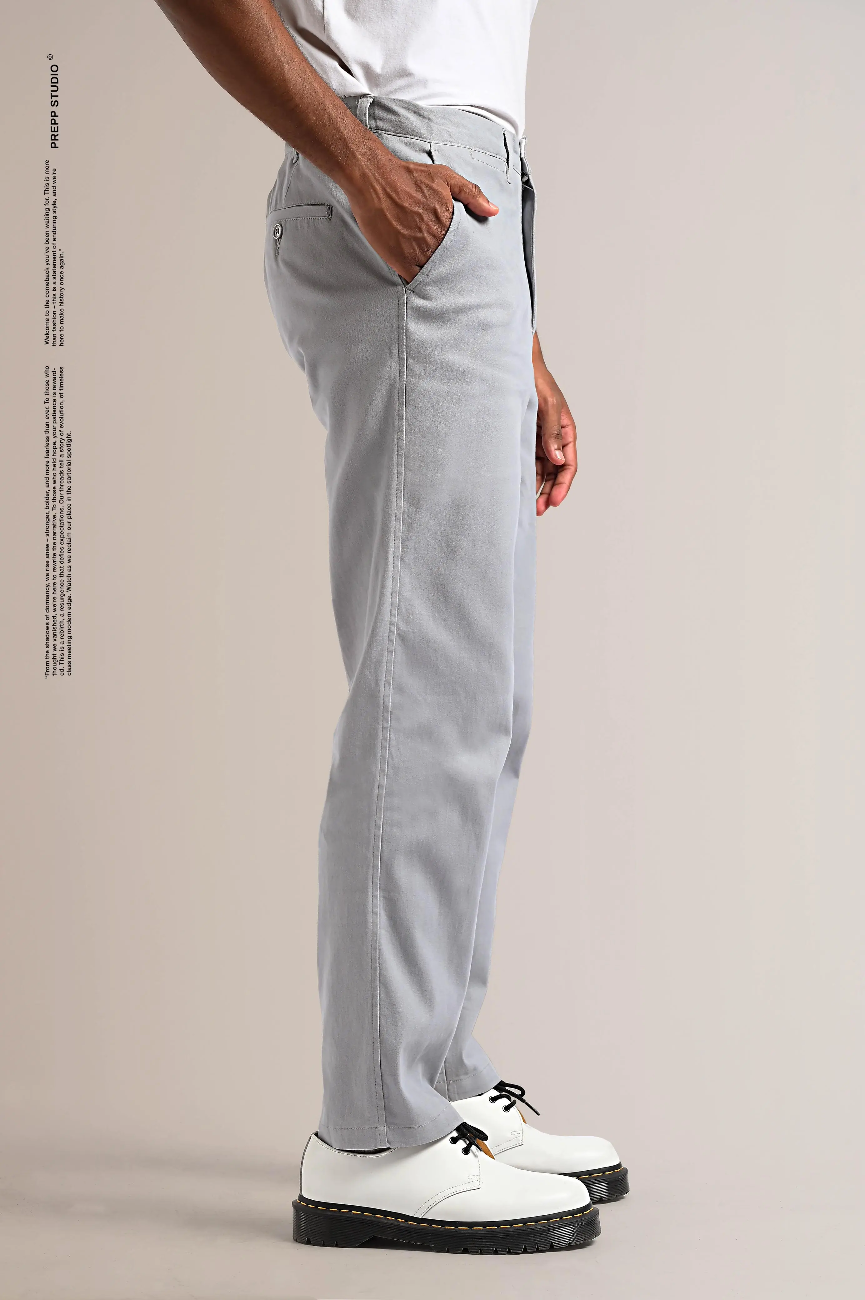 WARREN COTTON PANTS GREY
