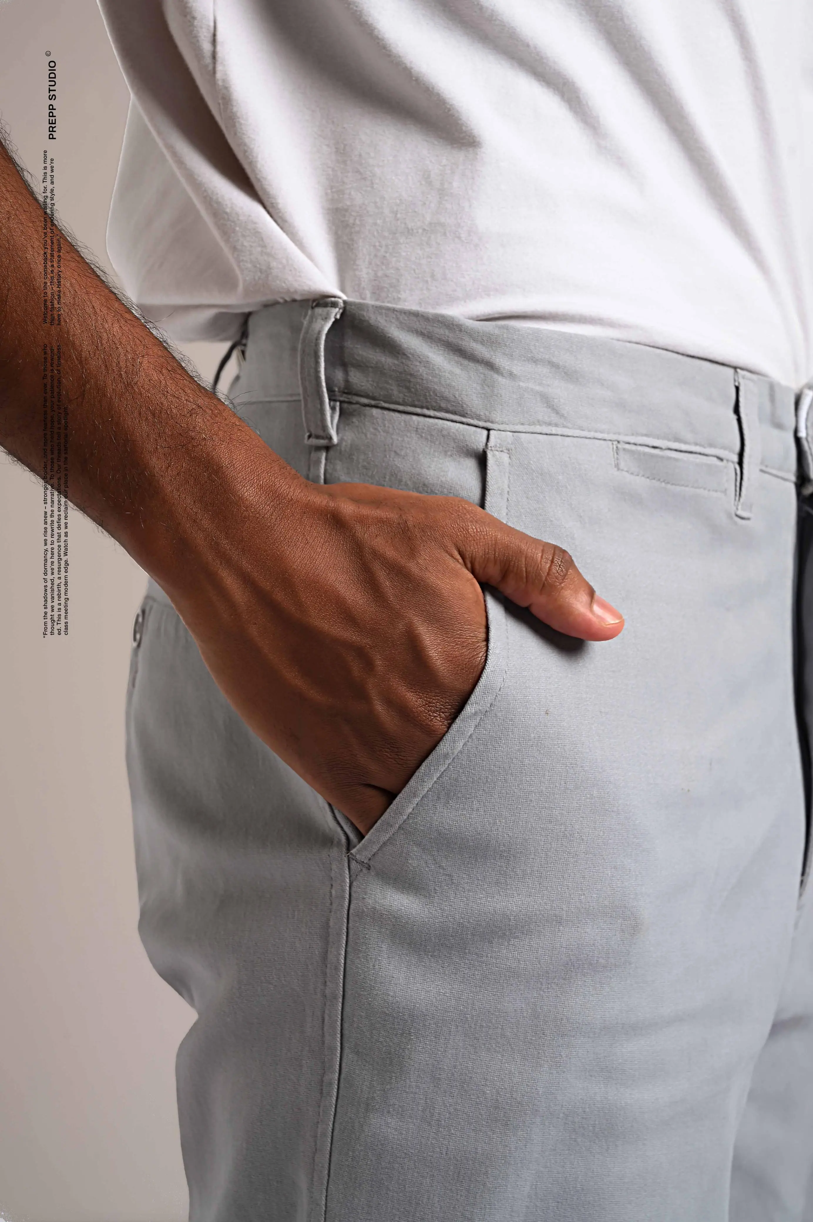 WARREN COTTON PANTS GREY