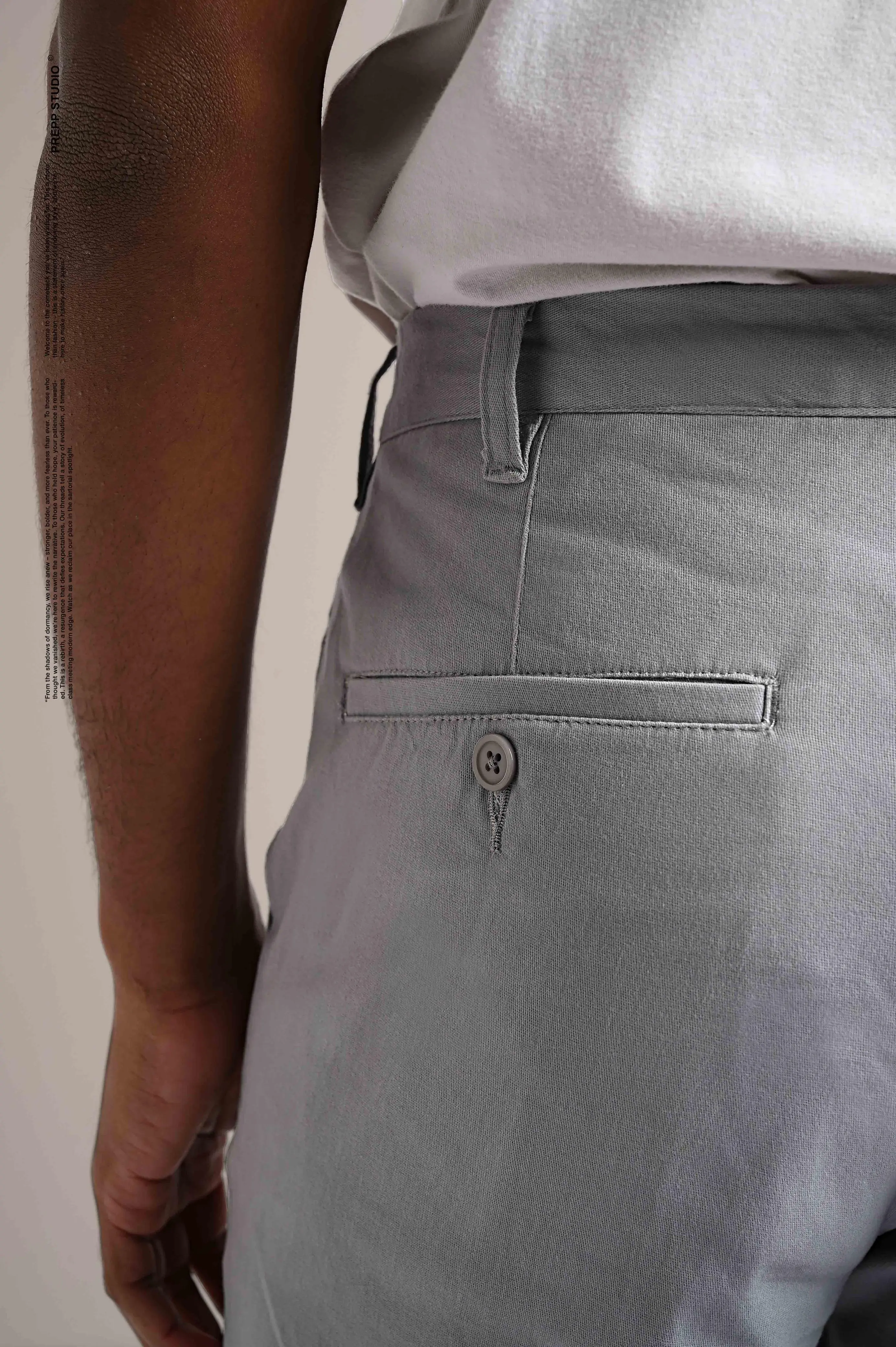 WARREN COTTON PANTS GREY