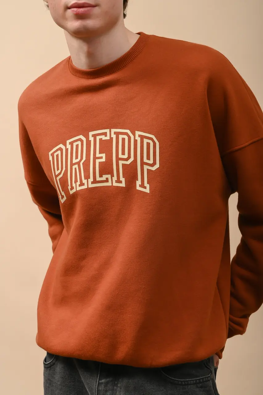 COLLEGIATE SWEATSHIRT TERRACOTA