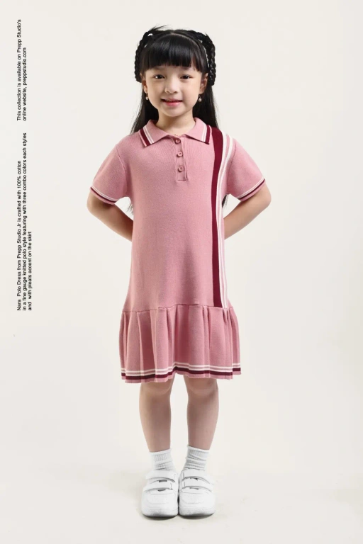 Image of NARA POLO DRESS PINK