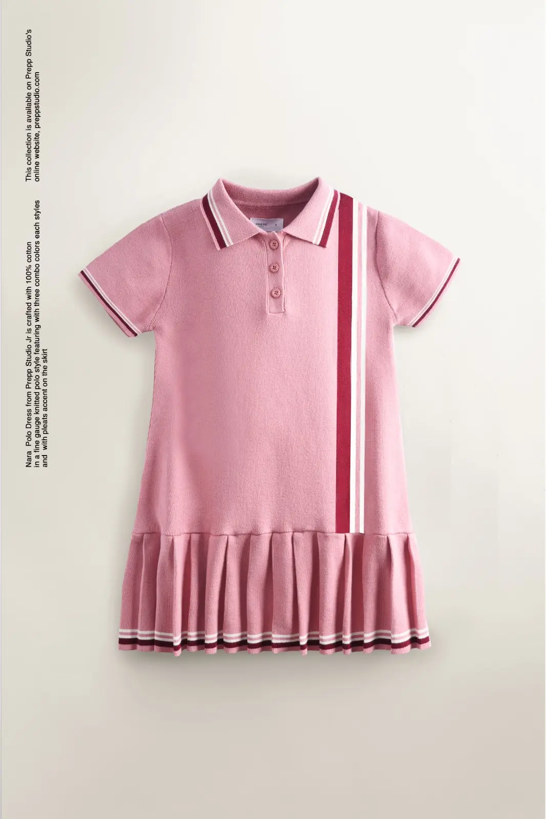 NARA POLO DRESS PINK