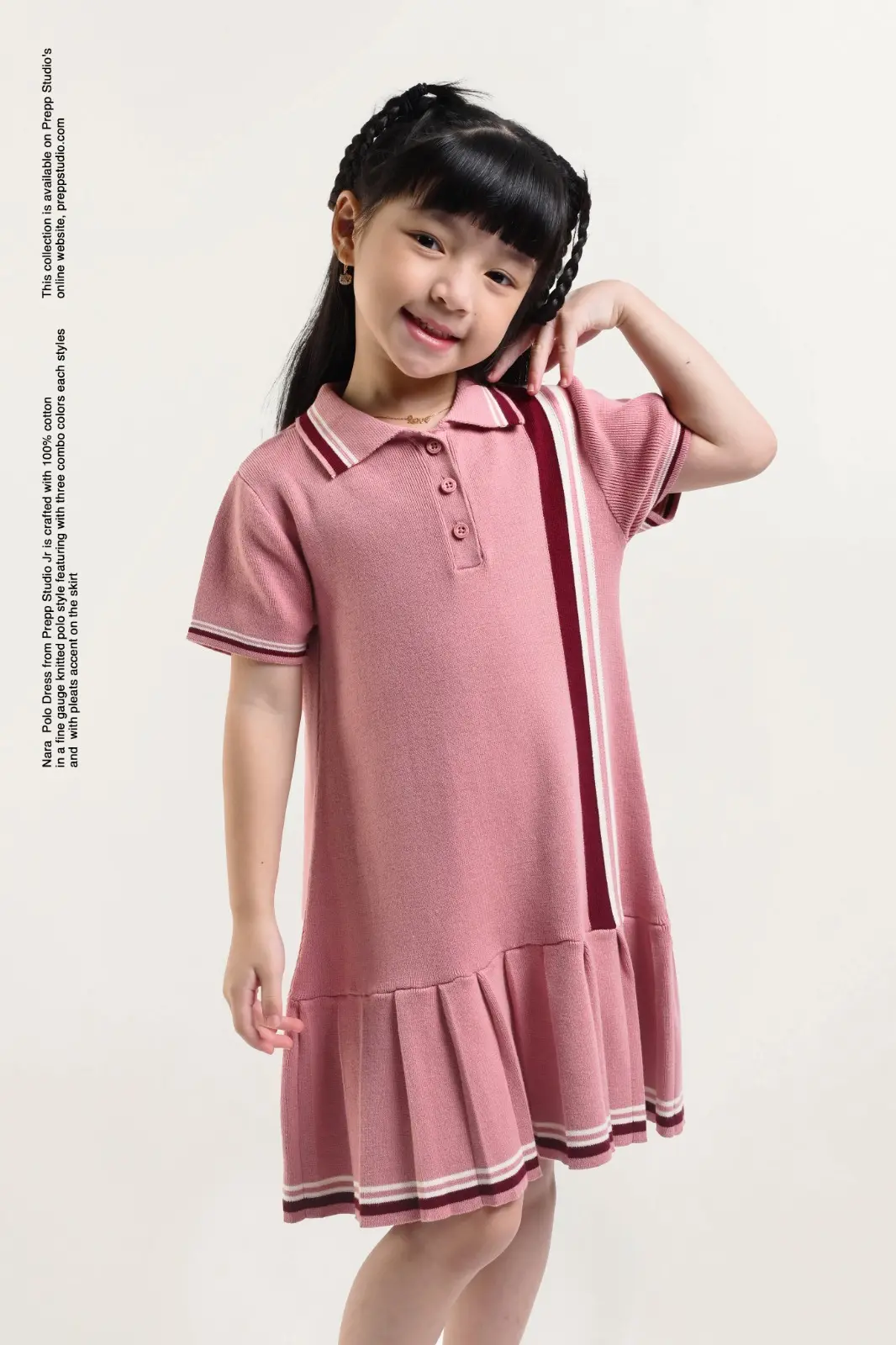 NARA POLO DRESS PINK