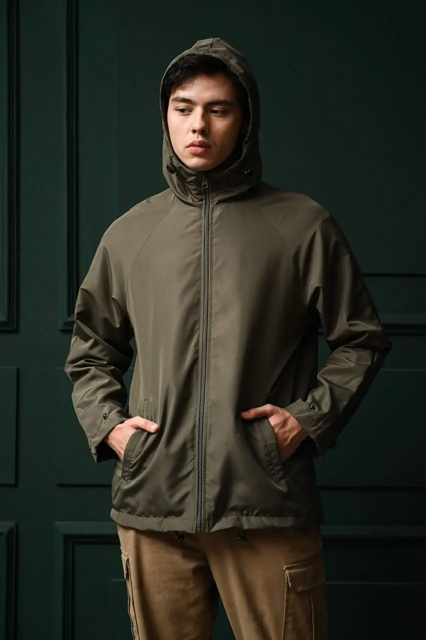 WINDBREAKER JACKET OLIVE