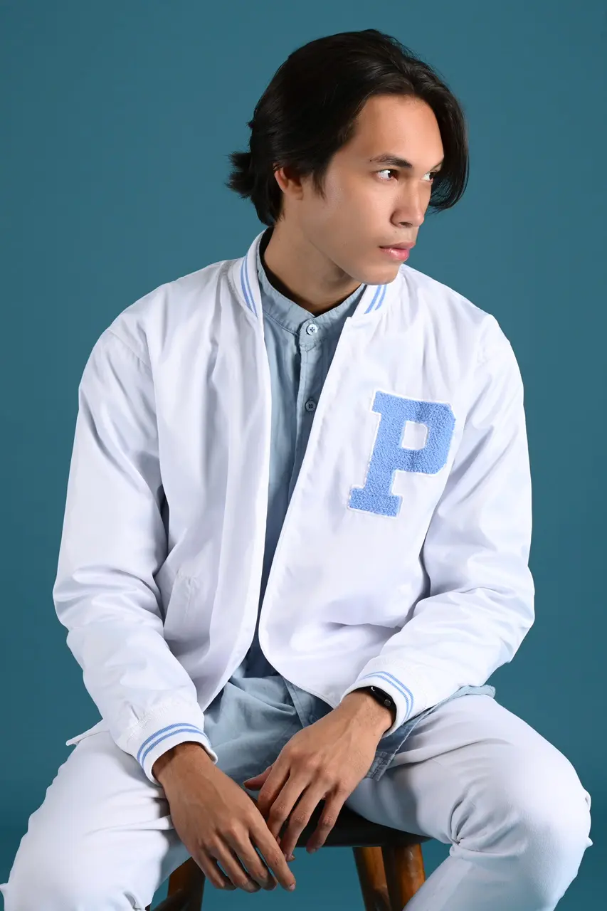PREPPIES BOMBER JACKET WHITE