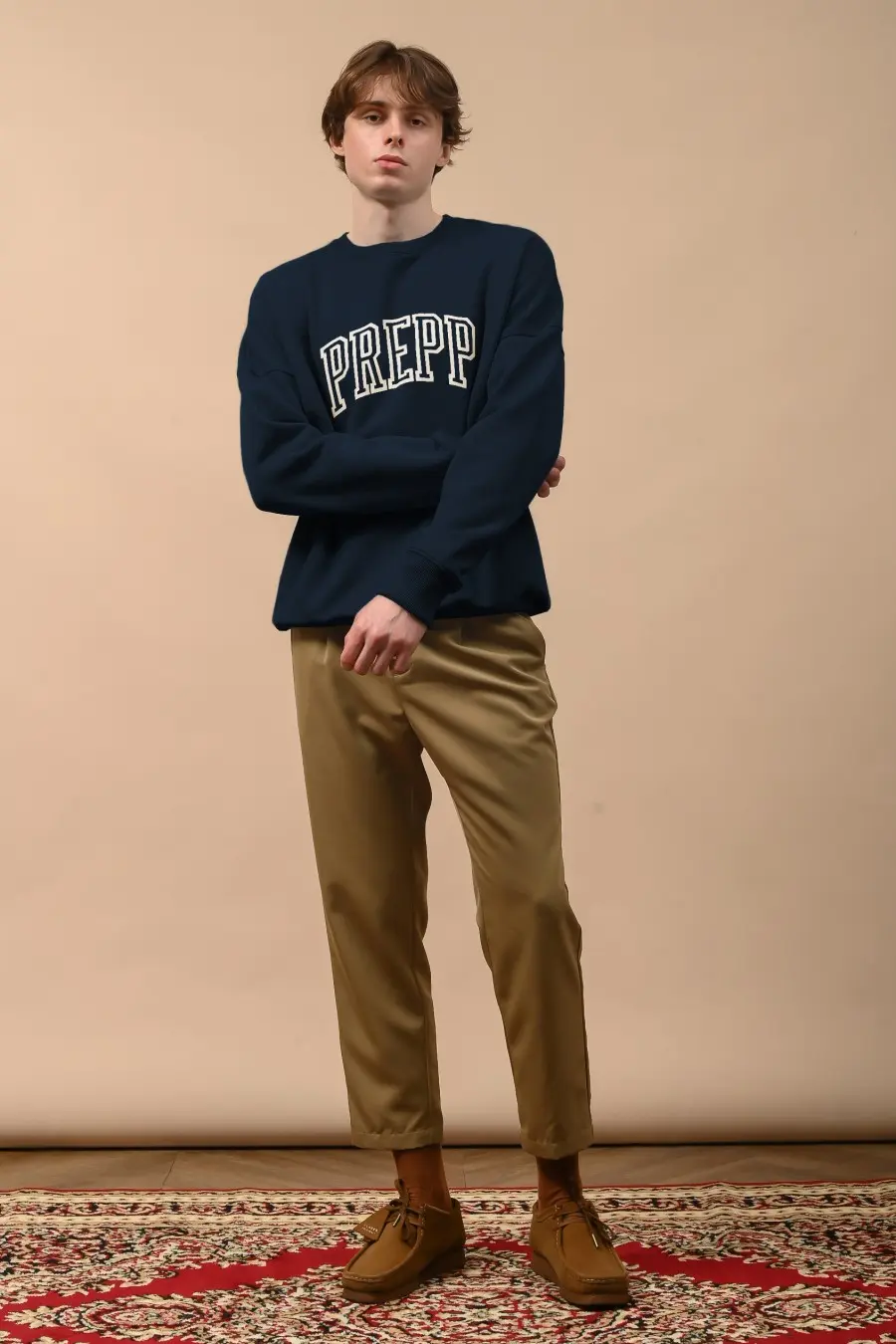 COLLEGIATE SWEATSHIRT NAVY