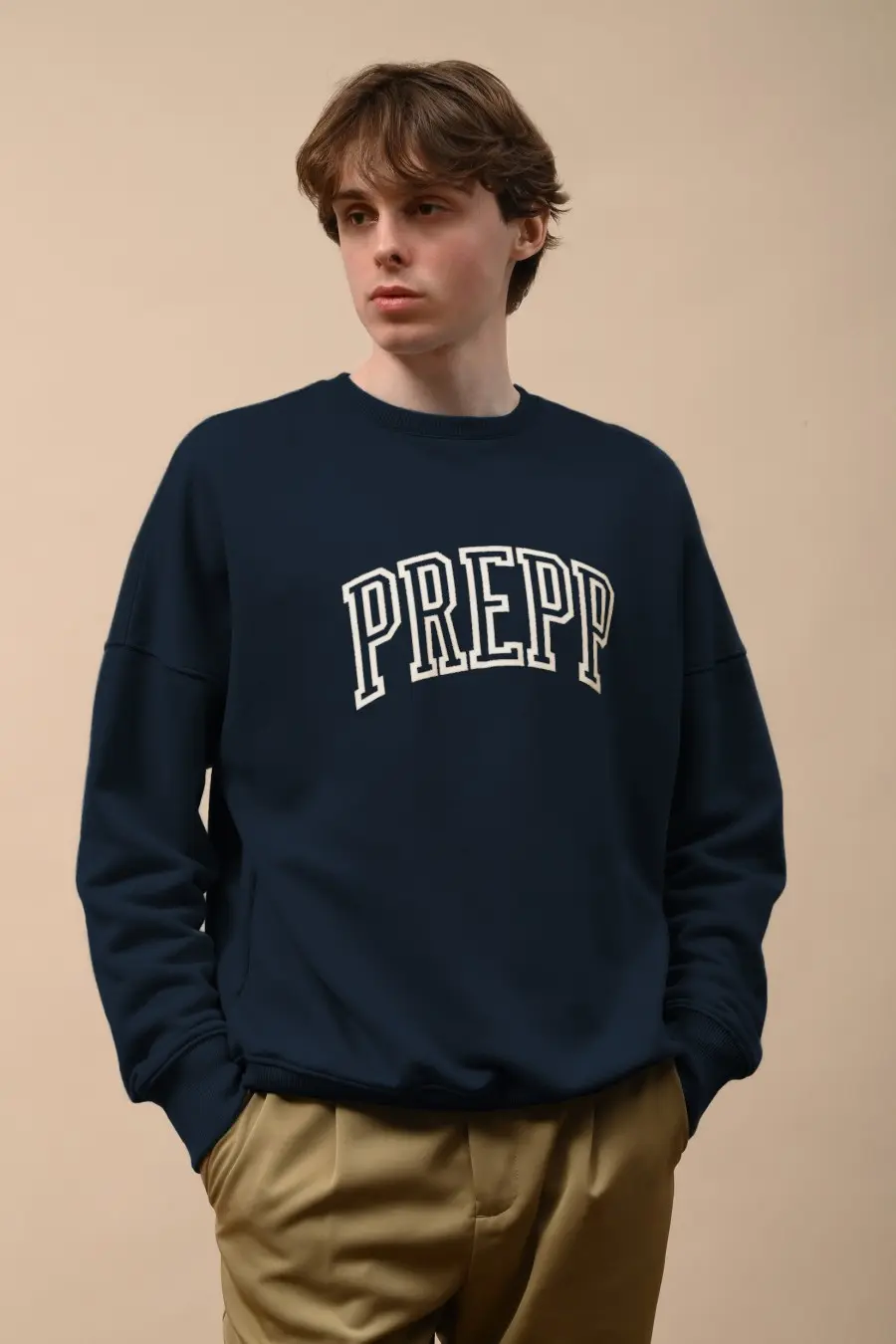 COLLEGIATE SWEATSHIRT NAVY