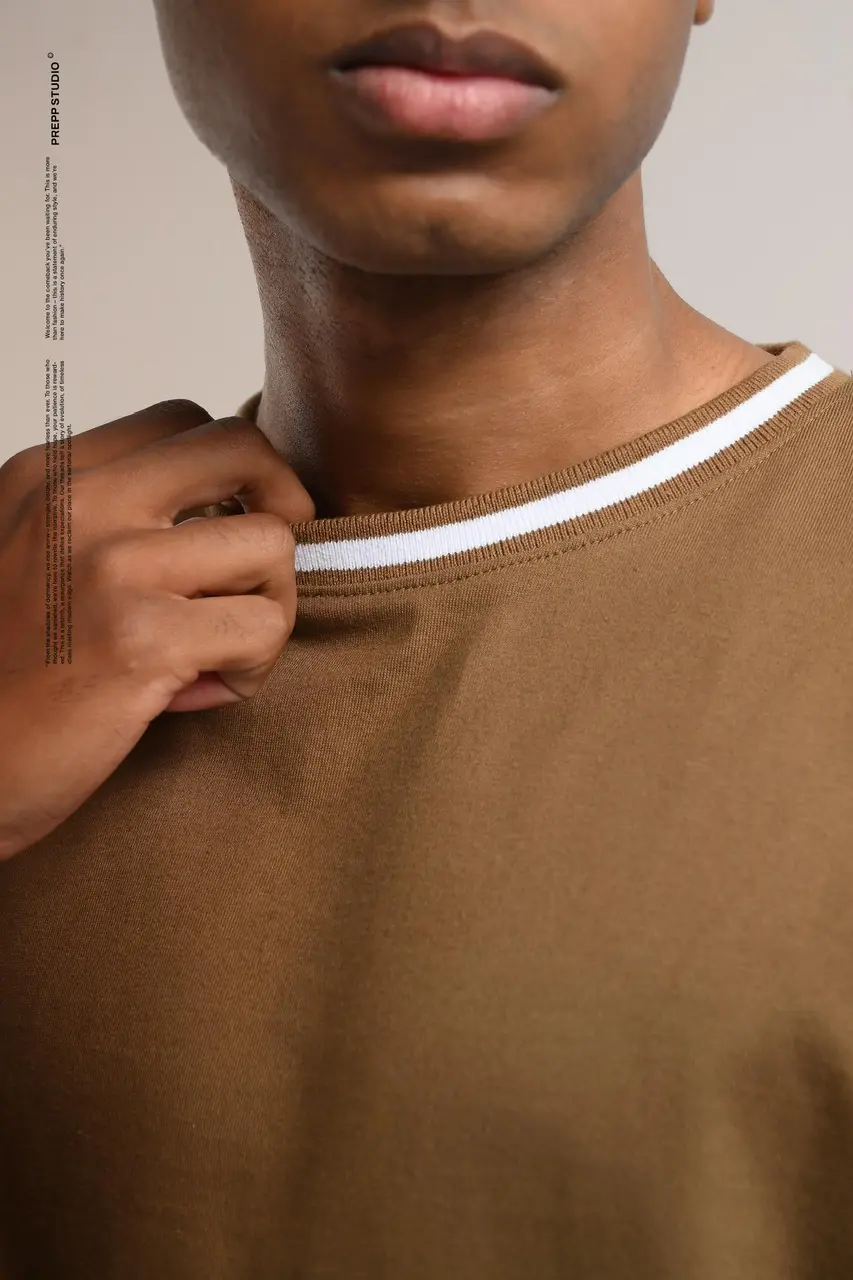 PTDC06-MONOLINE T-SHIRT CHOCO