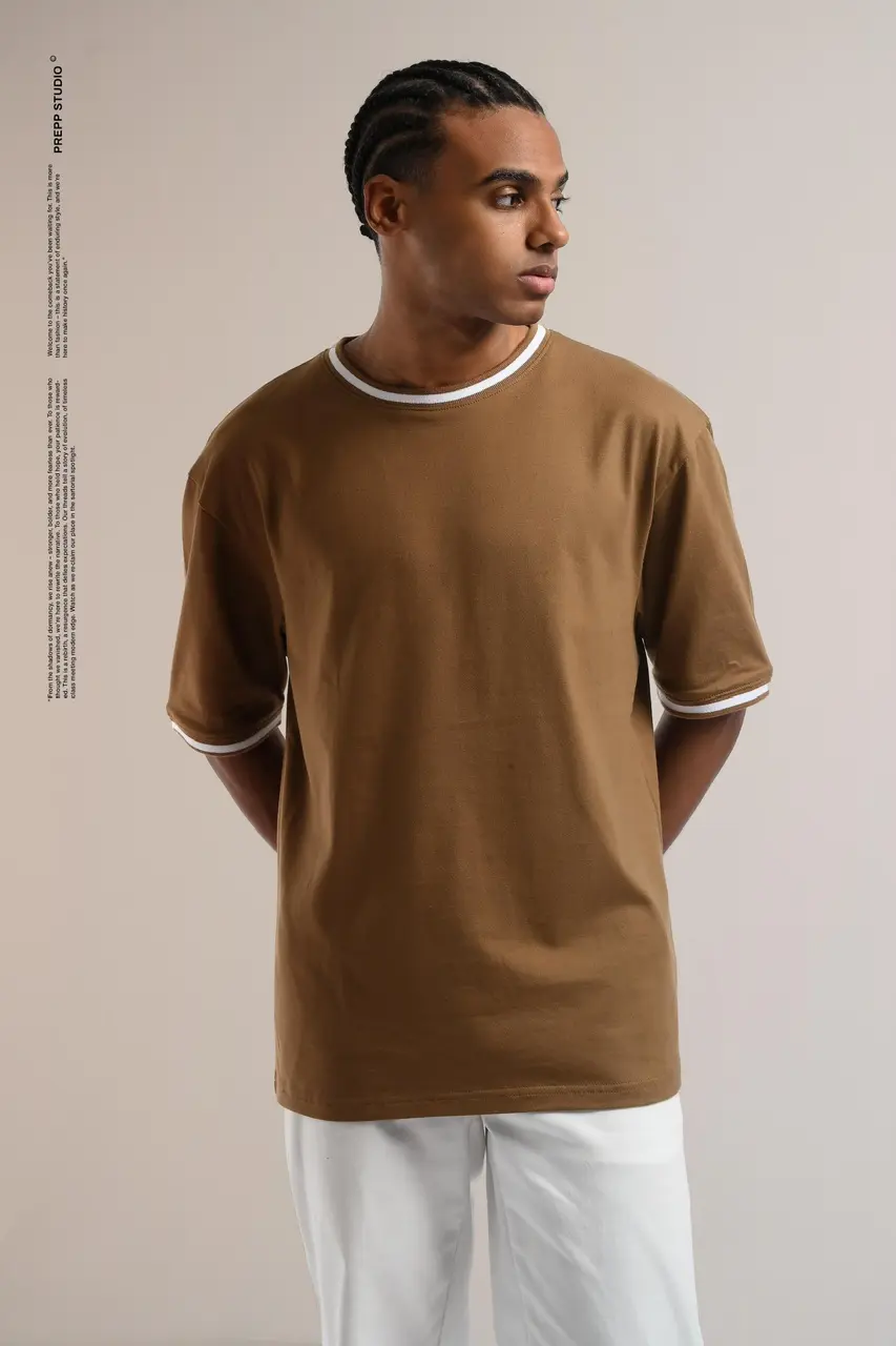 PTDC06-MONOLINE T-SHIRT CHOCO