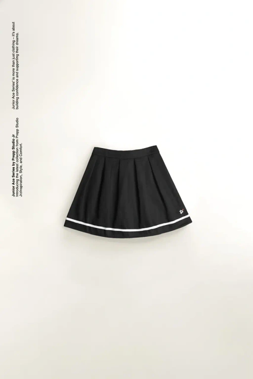 Image of ACE TENNIS SKIRT BLACK WHITE