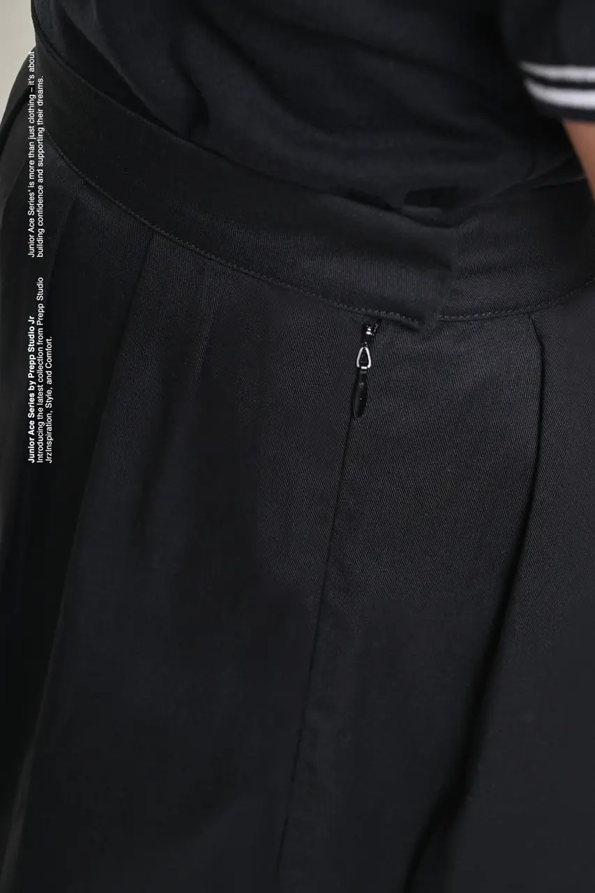 ACE TENNIS SKIRT BLACK WHITE